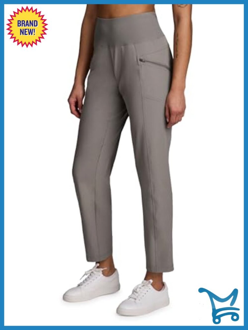 Lightweight Stretch Woven Ankle Pant with Pockets Quick Dry Hiking